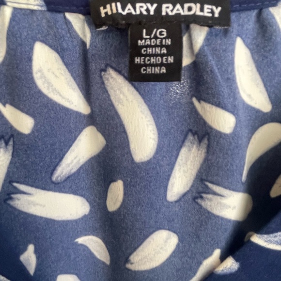 Hilary Radley, blue, brush stroke, Women's Top - Picture 2 of 4